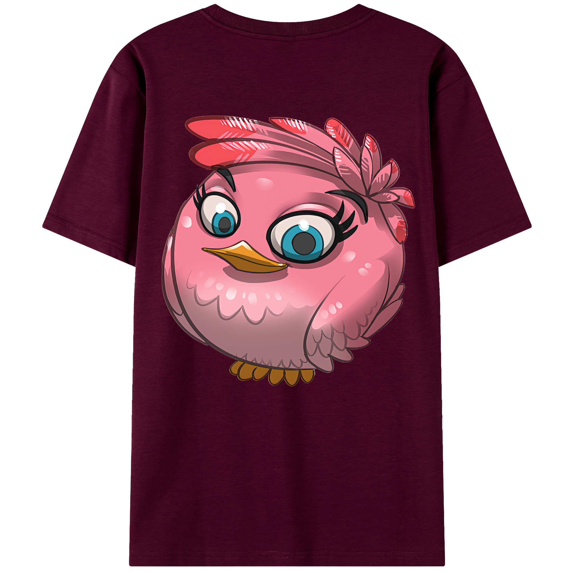 （画像用） Angry Birds アングリーバード レディース半袖Tシャツ(バックプリント)
